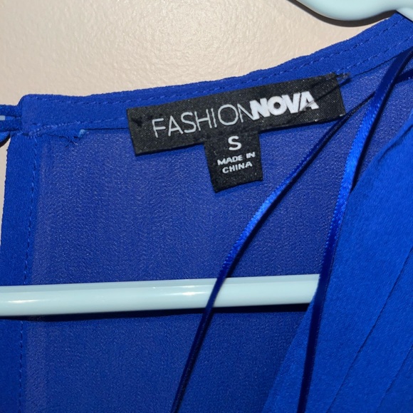 Fashion Nova royal blue romper - Picture 3 of 6